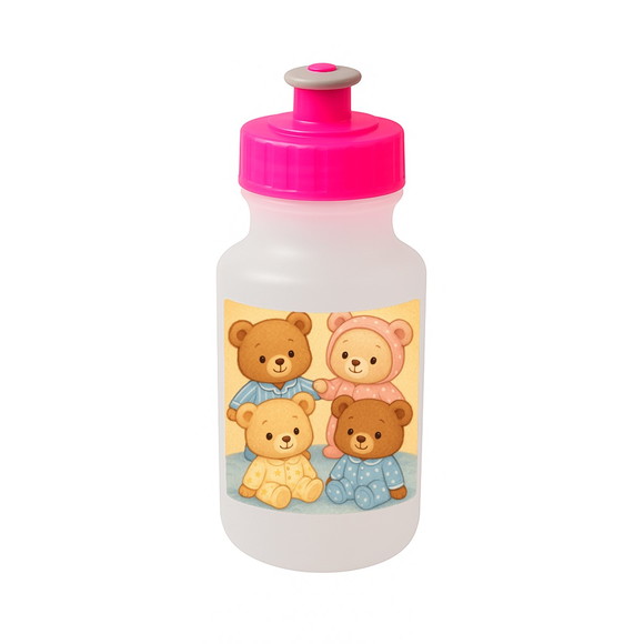Garrafinha Squeeze Personalizada Ursinhos de Pijama - Imagem 3