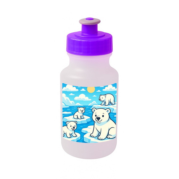 Garrafinha Squeeze Personalizada Ursos Polares - Imagem 5