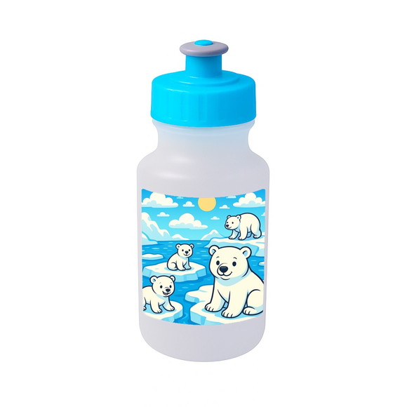 Garrafinha Squeeze Personalizada Ursos Polares - Imagem 2