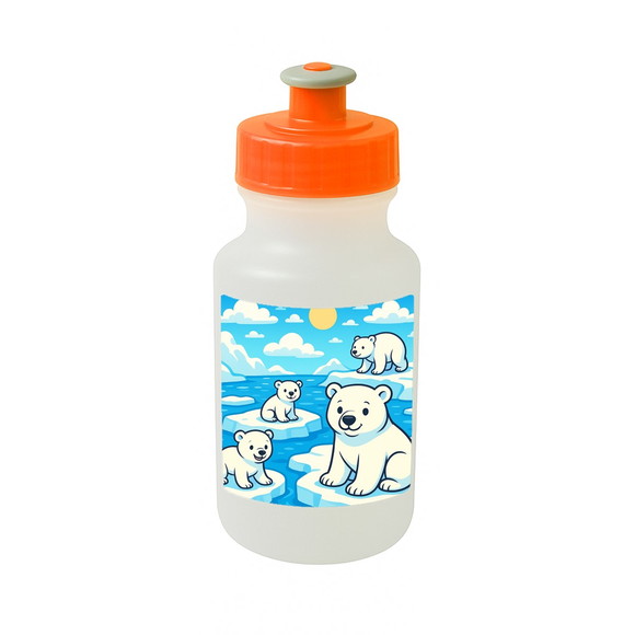 Garrafinha Squeeze Personalizada Ursos Polares - Imagem 4