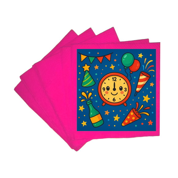 Guardanapo de Papel Personalizado Ano Novo - Imagem 3