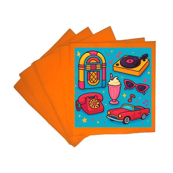 Guardanapo de Papel Personalizado Anos 50 - Imagem 5