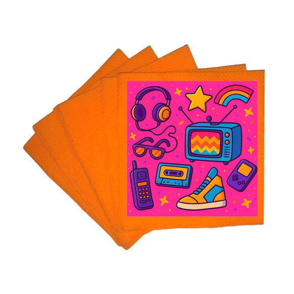 Guardanapo de Papel Personalizado Anos 80 - Imagem 5