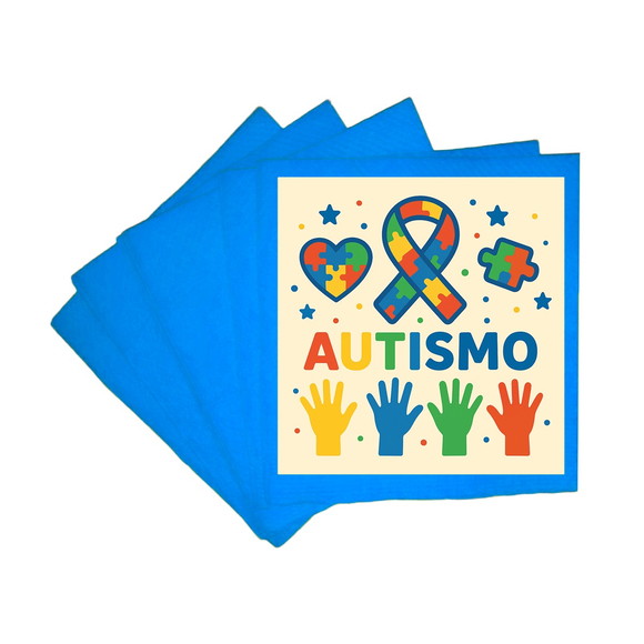 Guardanapo de Papel Personalizado Autismo - Imagem 2