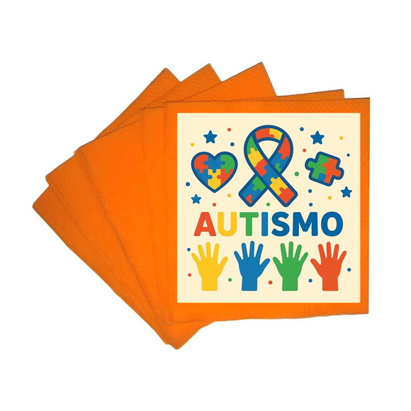 Guardanapo de Papel Personalizado Autismo - Imagem 5
