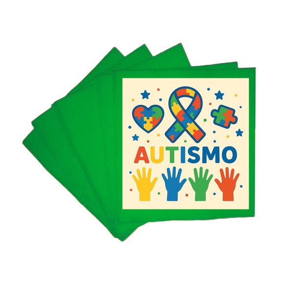 Guardanapo de Papel Personalizado Autismo - Imagem 4