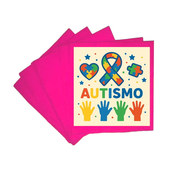 Guardanapo de Papel Personalizado Autismo - Imagem 3