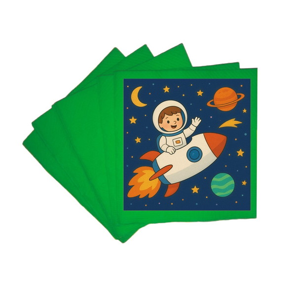 Guardanapo de Papel Personalizado Aventura Espacial - Imagem 4