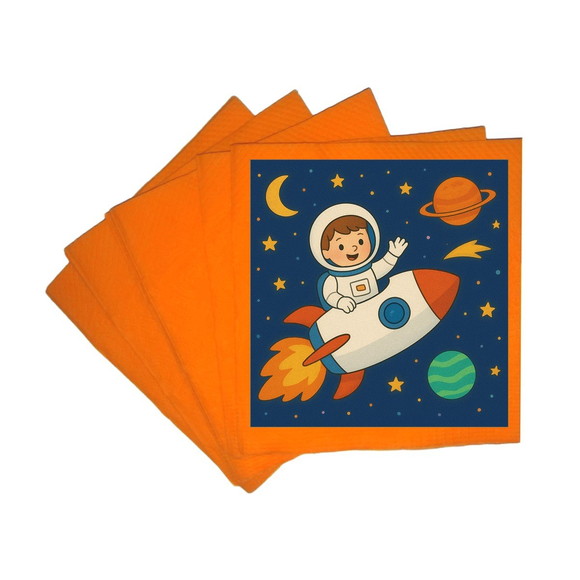 Guardanapo de Papel Personalizado Aventura Espacial - Imagem 5