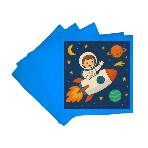 Guardanapo de Papel Personalizado Aventura Espacial - Imagem 2