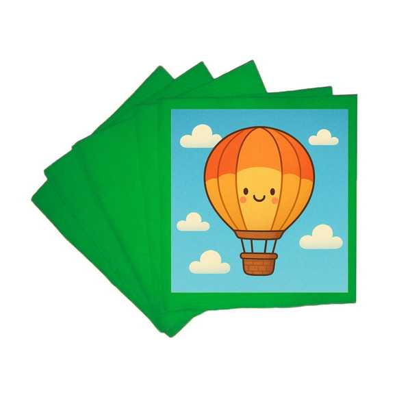 Guardanapo de Papel Personalizado Balão de Ar Quente - Imagem 4
