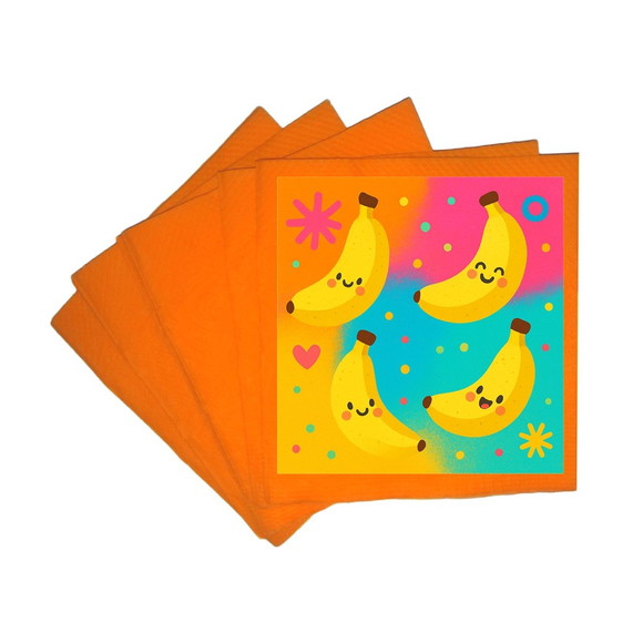 Guardanapo de Papel Personalizado Bananas Divertidas - Imagem 5