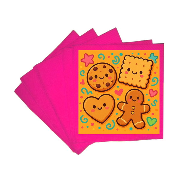 Guardanapo de Papel Personalizado Biscoitinhos - Imagem 3