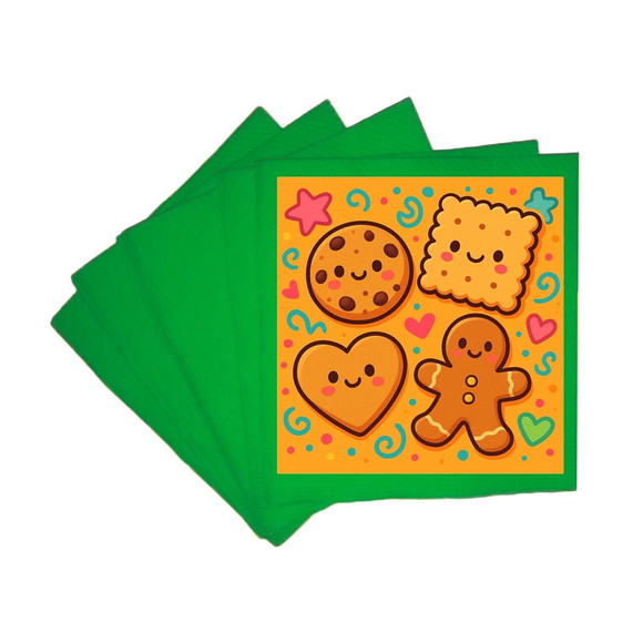 Guardanapo de Papel Personalizado Biscoitinhos - Imagem 4