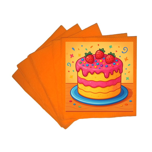 Guardanapo de Papel Personalizado Bolo Confeitado - Imagem 5