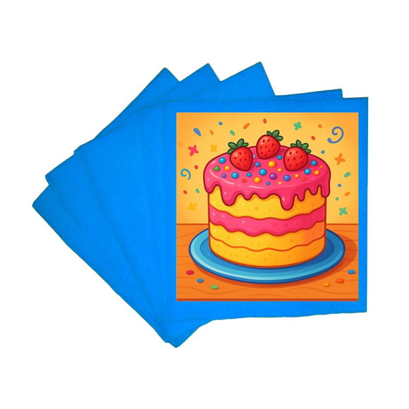 Guardanapo de Papel Personalizado Bolo Confeitado - Imagem 2