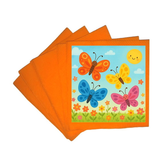Guardanapo de Papel Personalizado Borboletas - Imagem 5