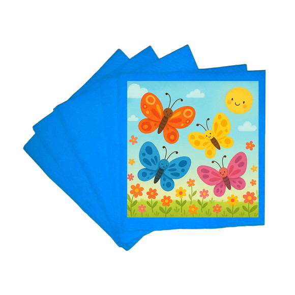 Guardanapo de Papel Personalizado Borboletas - Imagem 2