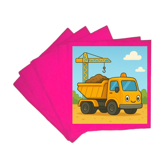 Guardanapo de Papel Personalizado Caminhão Caçamba - Imagem 3