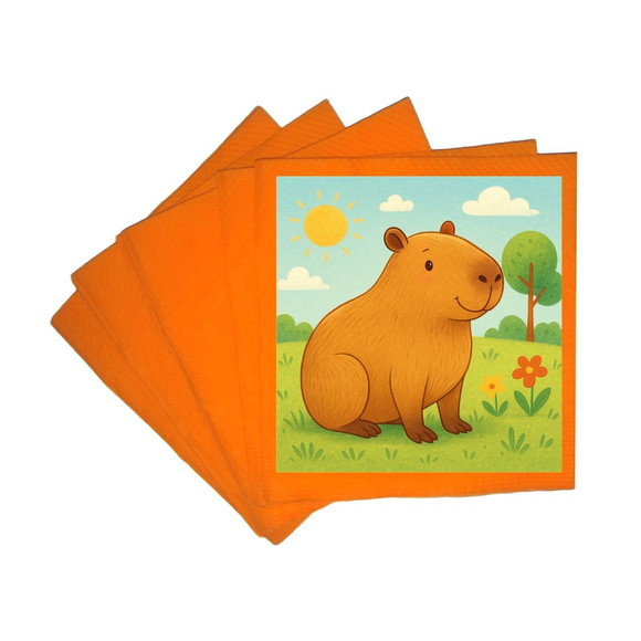 Guardanapo de Papel Personalizado Capivara - Imagem 5