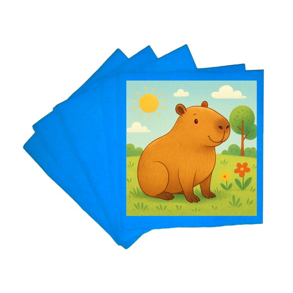 Guardanapo de Papel Personalizado Capivara - Imagem 2