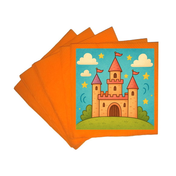Guardanapo de Papel Personalizado Castelo Encantado - Imagem 5