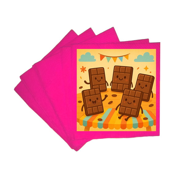 Guardanapo de Papel Personalizado Chocolates - Imagem 3