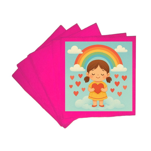Guardanapo de Papel Personalizado Chuva de Amor - Imagem 3