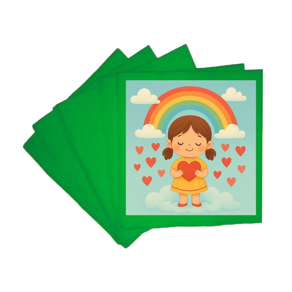 Guardanapo de Papel Personalizado Chuva de Amor - Imagem 4