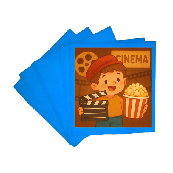 Guardanapo de Papel Personalizado Cinema Antigo - Imagem 2