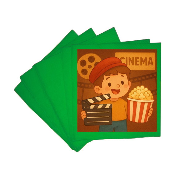 Guardanapo de Papel Personalizado Cinema Antigo - Imagem 4