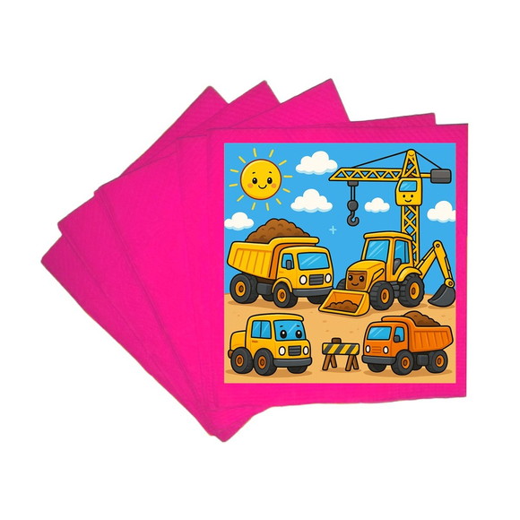Guardanapo de Papel Personalizado Construção Civil - Imagem 3