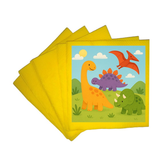 Guardanapo de Papel Personalizado Dinossauros