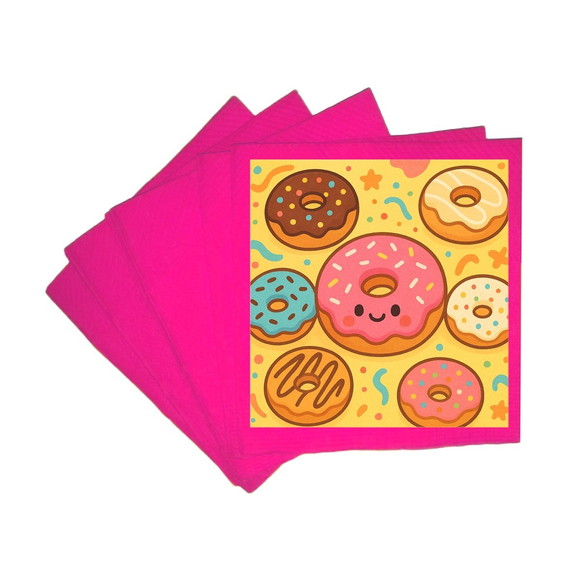 Guardanapo de Papel Personalizado Donuts - Imagem 3
