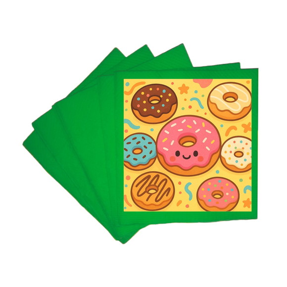Guardanapo de Papel Personalizado Donuts - Imagem 4