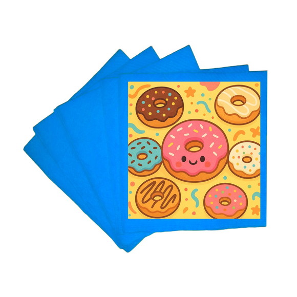 Guardanapo de Papel Personalizado Donuts - Imagem 2