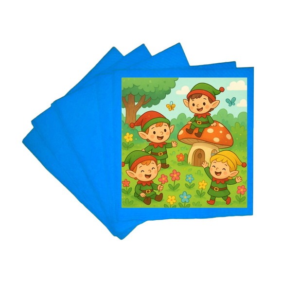 Guardanapo de Papel Personalizado Duendes - Imagem 2