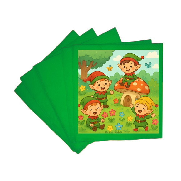 Guardanapo de Papel Personalizado Duendes - Imagem 4