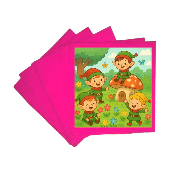Guardanapo de Papel Personalizado Duendes - Imagem 3