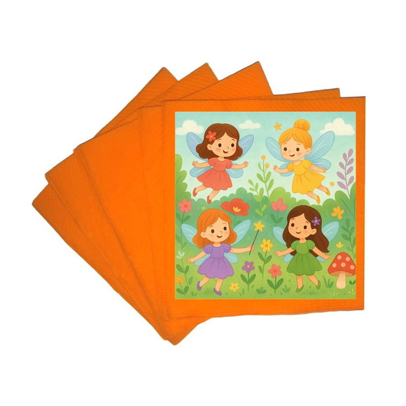 Guardanapo de Papel Personalizado Fadas - Imagem 5
