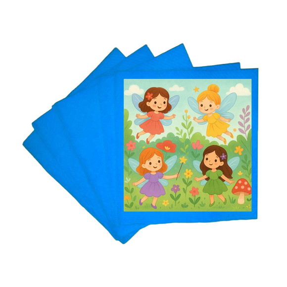 Guardanapo de Papel Personalizado Fadas - Imagem 2