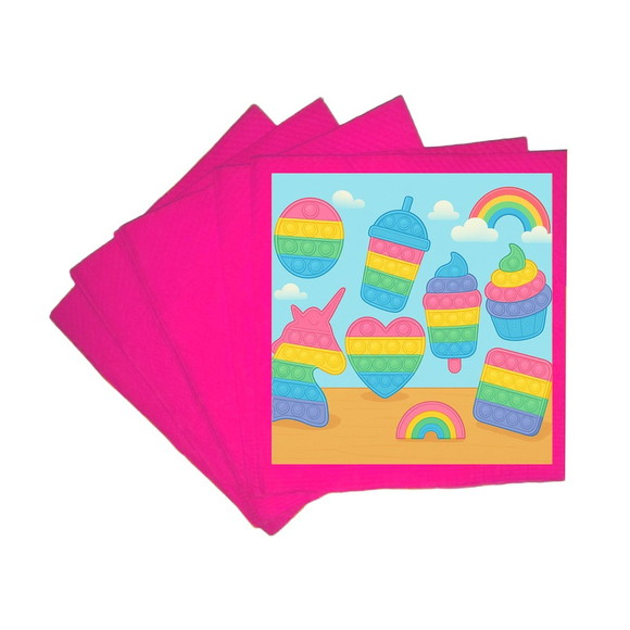 Guardanapo de Papel Personalizado Fidget Toys - Imagem 3
