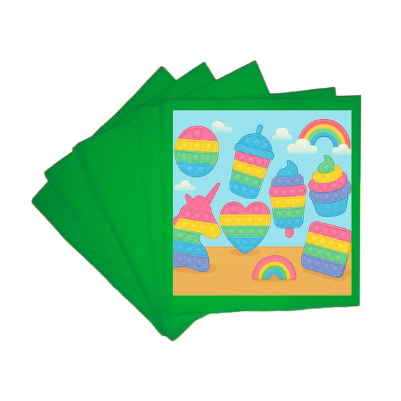 Guardanapo de Papel Personalizado Fidget Toys - Imagem 4