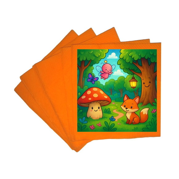 Guardanapo de Papel Personalizado Floresta Encantada - Imagem 5