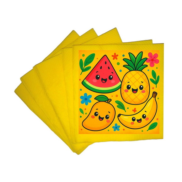 Guardanapo de Papel Personalizado Frutas Tropicais