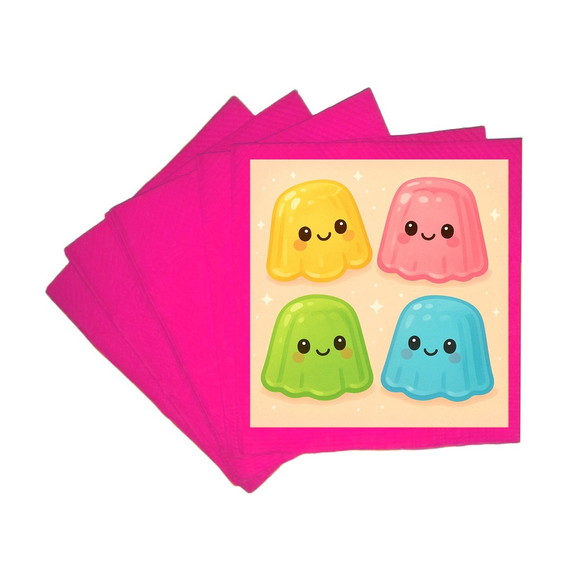 Guardanapo de Papel Personalizado Gelatinas - Imagem 3