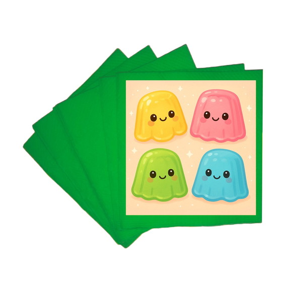 Guardanapo de Papel Personalizado Gelatinas - Imagem 4