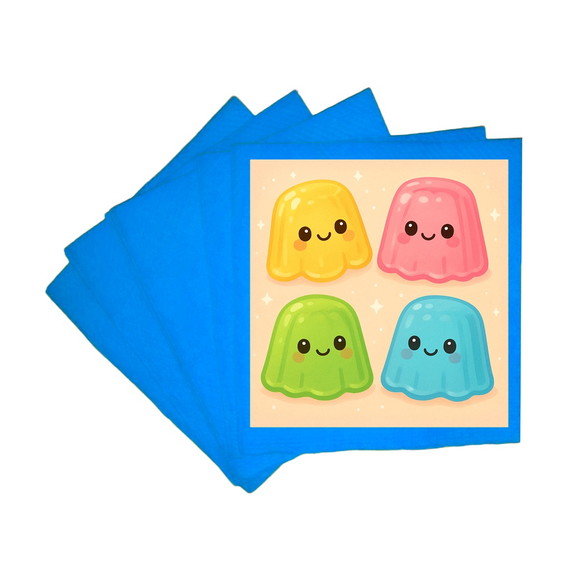 Guardanapo de Papel Personalizado Gelatinas - Imagem 2