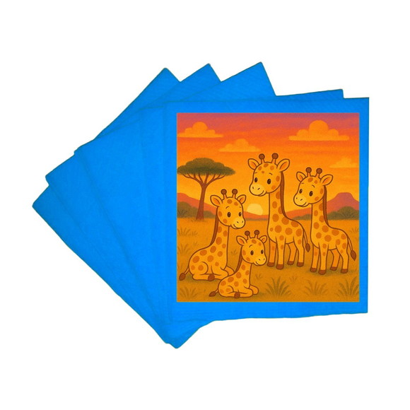Guardanapo de Papel Personalizado Girafinhas - Imagem 2