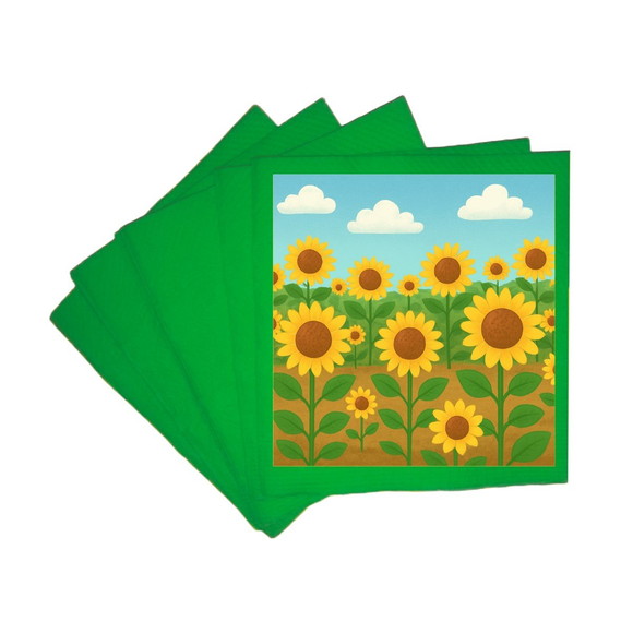 Guardanapo de Papel Personalizado Girassóis - Imagem 4